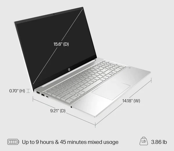 لپ تاپ اچ پی HP Pavilion 15 Core Ryzen 5 7530U/8GB/512GB AMD Radeon VGA