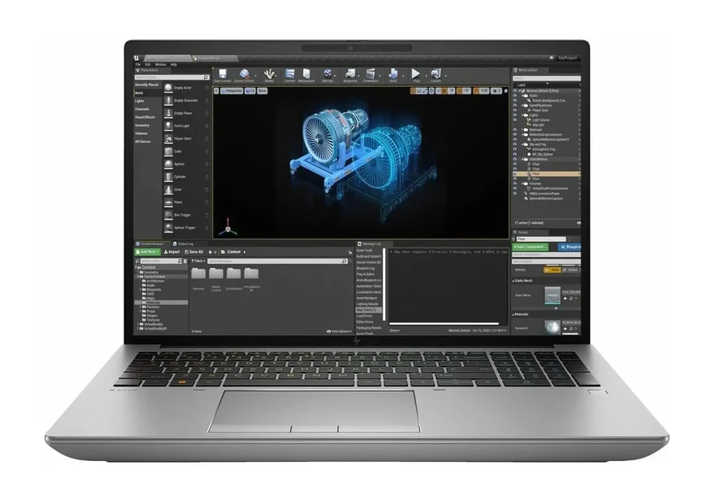 لپ تاپ استوک زدبوک HP Zbook 16 Fury G10 Core i9-13950HX/16 GB/512 GB/8 GB Nvidia RTX 2000