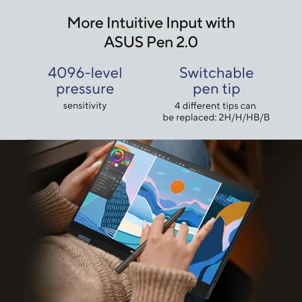 لپ تاپ ایسوس Asus ZenBook Flip UP3404Va i7-1360P/16 GB/512 GB/Intel Iris Xe