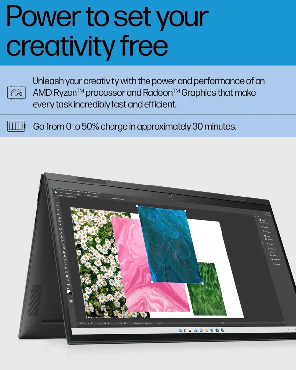 لپ تاپ اچ پی HP Envy X360 Core Ryzen 7 /16 GB /512 GB/AMD VGA