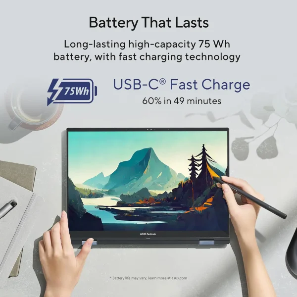 لپ تاپ ایسوس Asus ZenBook Flip UP3404Va i7-1360P/16 GB/512 GB/Intel Iris Xe