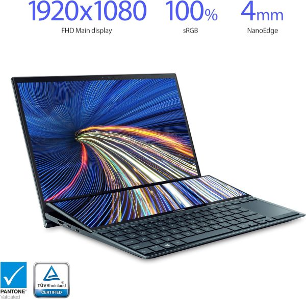 لپ تاپ زنبوک ایسوس مدل ASUS Zenbook Duo 14 UX482E Core i7-1165G7/16GB/ 512GB/Intel Iris XE