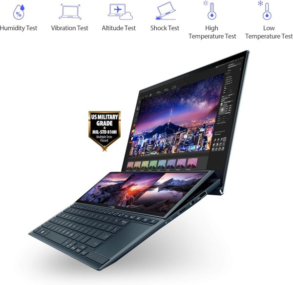 لپ تاپ زنبوک ایسوس مدل ASUS Zenbook Duo 14 UX482E Core i7-1165G7/16GB/ 512GB/Intel Iris XE