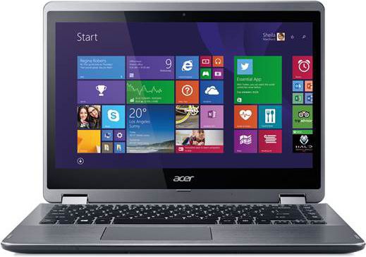 لپ تاپ استوک اروپایی ایسر مدل Acer Aspire R3-471T-76BM صفحه لمسی 14.1 اینچی 360درجه پردازندهcore i7 نسل پنجم گرافیک اینتل اچ دی 5500