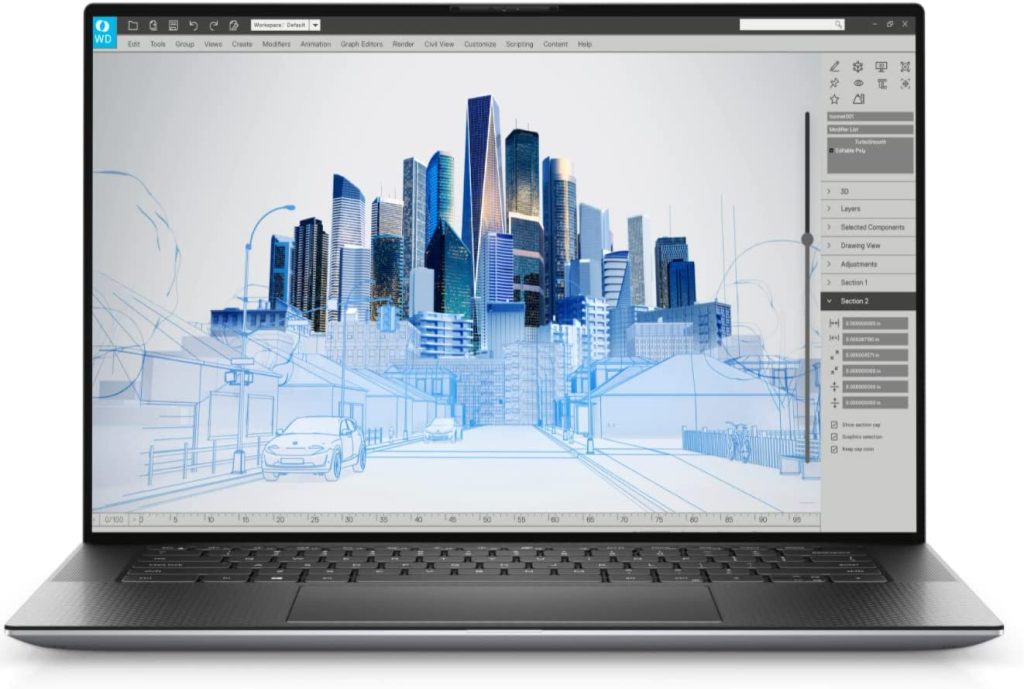 لپ تاپ استوک Dell Precision 5560 پردازنده Core i9 نسل یازدهم گرافیک چهار گیگ انویدیا کوادرو