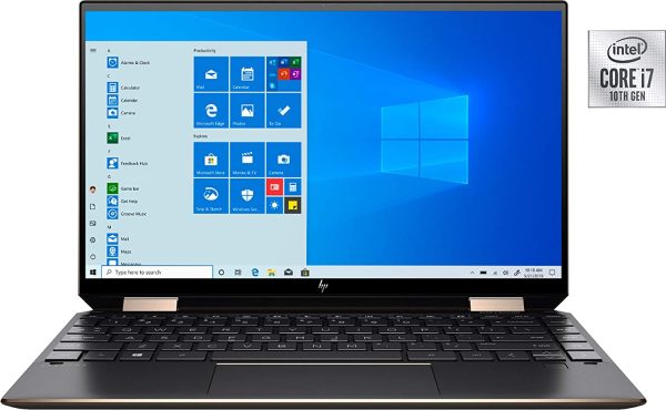 لپ تاپ اچ پی HP Spectre x360 13-aw0023dx صفحه 13.3 اینچی 360 درجه پردازنده Core i7 نسل دهم گرافیک اینتل Iris Plus