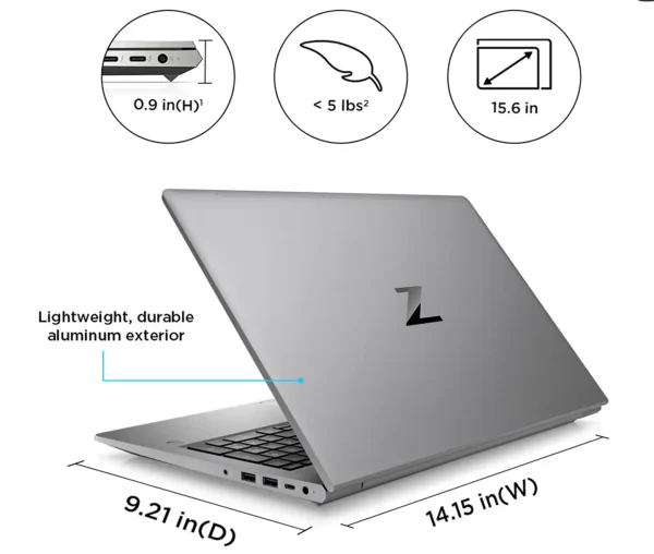 لپ تاپ استوک زدبوک HP Zbook Power 15 G9 i9-12900H/16 GB/512 GB/8GB NVIDIA RTX™ A2000